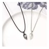 Patry 2x Collar Corazon Parejas Metal Magnético Imán Amor Amistad