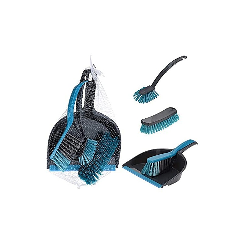 EDM - Cleaning Set 4 Pieces Grey and Turquoise