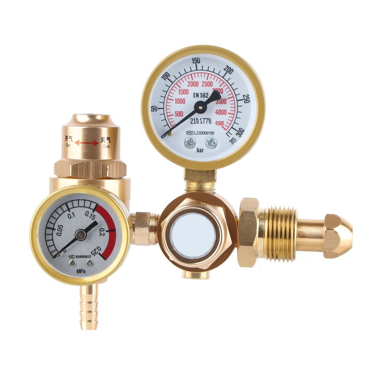 Gas Welding Regulator Argon CO2 Gauge TIG MIG Flowmeter 4500psi