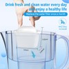 BREOILUTLE 6PCS Water Filter Cartridges Compatible with Brita® Marella® Jug
