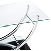 Coaster 704988-CO Glass Top Coffee Table, Chrome