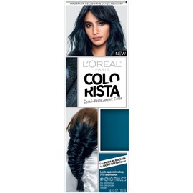 L'Oreal Paris Hair Color L'Oral Paris Colorista Semi-Permanent Hair Color for Brunette Hair, Midnight blue