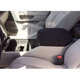 Auto Console Covers- Fits The Honda Pilot 2009-2015 Center Console Armrest Lid Cover Protective Fleece Fabric - Black