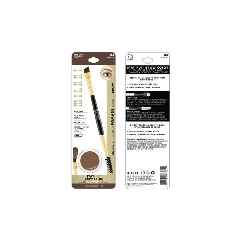 Fijador De Cejas En Gel Incluye Brocha Stay Put Brow,