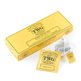 TWG Tea | Magic Flute Tea | Black Tea | Strawberry| 15 Hand Sewn Cotton Tea Bags | Gift Set