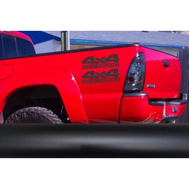 4X4 Off Road Sticker Decal for Any Pickup Truck or car. Black Matte