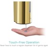 TRPYA Wall-Mounted Commercial Automatic Soap Dispenser Gold Stainless Steel Large
