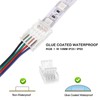 ENQIMAOYI 4pin 10mm RGB LED Connector kit - Extension Cable
