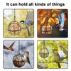 4 Pcs Fat Ball Bird Feeder, Metal Squirrel-Proof Hanging Bird