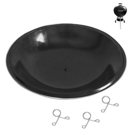 Ash Catcher Pan for Weber Grill 13-1/2" Diameter Replacement Ash Pan Compatible with Weber Kettle Grills (80673, 7407) Durable Charcoal Grill Ash Catcher for Original Kettle