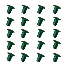 20 Pack Green Garden Cane Rebar Caps Fit for 0.32-0.47" Dia Plant Stakes