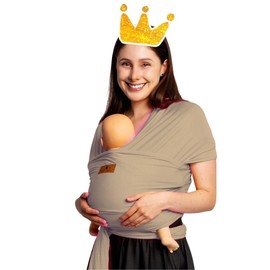 Mãe Baby Fular para bebé | Algodón Premium Fresco | 100% Hecho en México | Hasta 10kg (Arena)