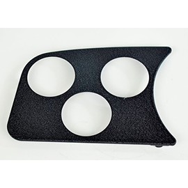 3 GAUGE HOLE PANEL, BLACK, dune buggy vw baja bug