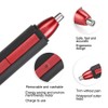 Professional Electric Eyebrow Trimmer Nose Hair Cutter Trimming Machine Red