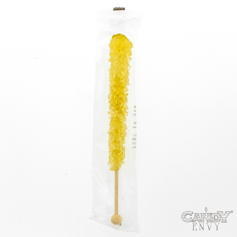 Gold Rock Candy on a Stick - Pack of 24