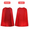 GWAWG Long Red Cape with Hook & Loop Fastening, Bald