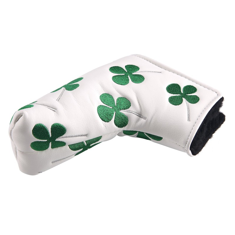 Golf Putter Cover Pin Type Golf Headcover Putter Velcro Clover