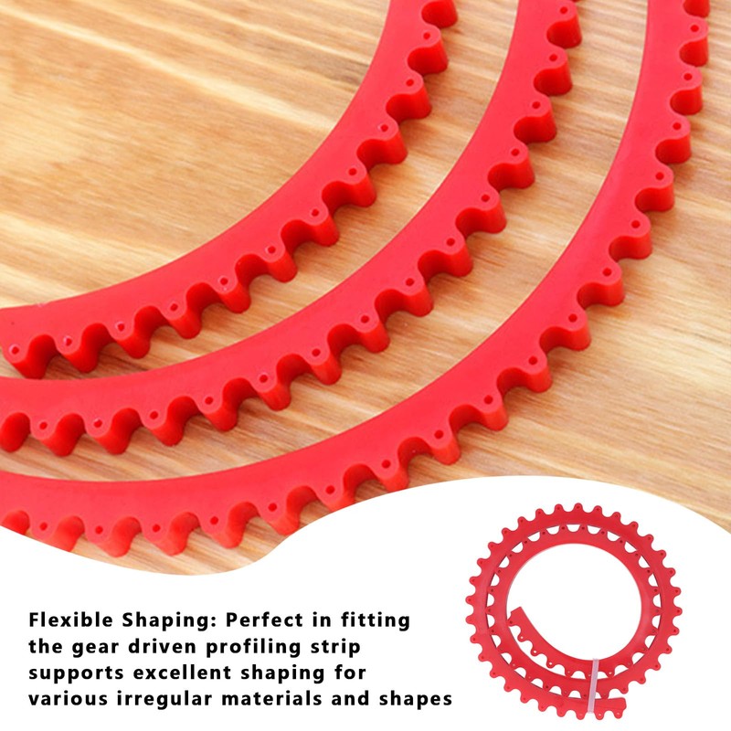 Woodworking profiling strip, gear driven profiling strip, 16 mm spacing,