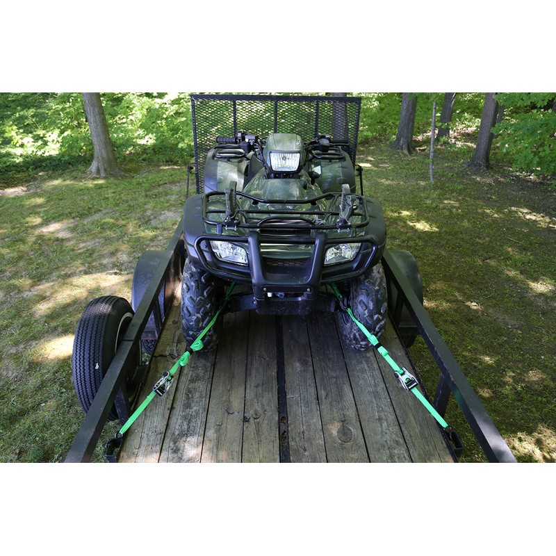 SmartStraps Ratchet Straps - 14ft GRN Premium RatchetX 4pk 1,500lb