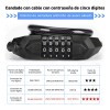Candado Combinación Impermeable Para Bici/moto 1.5m Negro