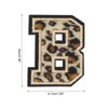 QUARKZMAN B Letter Patches, Leopard Iron-On Letters B Patch with