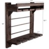 Rustic State Stemware & Wine Holder Wall Mounted Shelf -