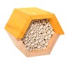 Esschert Design Hexagonal Solitary Bee House with Paper Straws