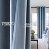 Topfinel Slate Blue 96 Inches Long Velvet Room Darkening Curtains,Dusty