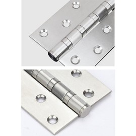 2Pcs Stainless Steel Timber Door Hinge, Butt Hinges with Screws, Strong Butt Door Hinge, Ideal for Internal & External Doors (Green Bronze)