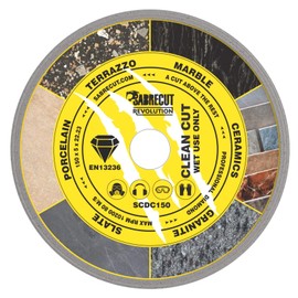 1 x SabreCut SCDC150 150mm (6 inch) x 5mm x 22.23mm Bore Continuous Rim Diamond Angle Grinder Circular Saw Blade