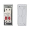 2 Way Distribution Box, AC 230V/400V C20+C20 Power Circuit Breakers