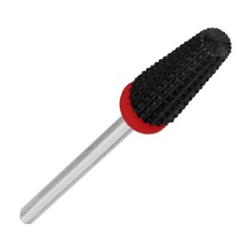 Nail Ceramic 5 in 1 Bit - Two Way Rotate use for Both Left and Right Handed - Fast Remove Acrylic or Hard Gel - 3/32" Shank - Manicure, Nail Art, Drill Machine (Fine, Black)