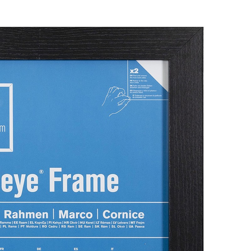 GB Eye Contemporary Wooden Black Picture Frame - A4 -