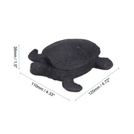 QUARKZMAN Schlüssel außerhalb verstecken, Faux-Schildkröte versteckt einen Ersatzschlüssel im Freien Wasserdichter Schlüsselverstecker mit Abdeckung für die Außengartendekoration, Rost