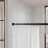 Naiture 60" Heavy-Duty Straight Shower Curtain Rod, Rustproof Stainless Steel