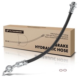 A-Premium Rear Driver Outer Brake Hydraulic Hose Compatible with Select Nissan Models - Juke 2011 2012 2013 2014 2015 2016 2017, AWD - Replace# 462101KD2C