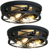 ZHU YAN Flush Mount 4-Light Ceiling Light Fixture for Hallway,