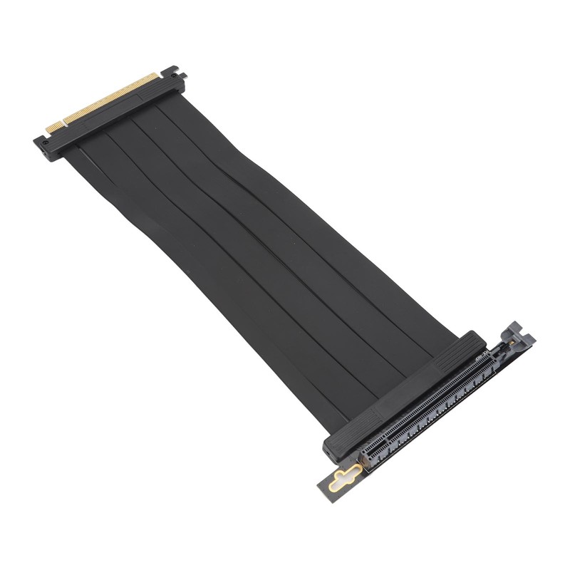 PCIE4.0 X16 Riser Cable 9.8in Length Right Angle High Speed