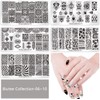 Biutee Nail Stamper Kit 15pcs Stamping Schablone+1pcs Nagel Stempel+2pcs Schaber+1pcs