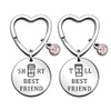 QMVMV Funny Best Friend Keyring 2PCs Friendship Gifts Tall and