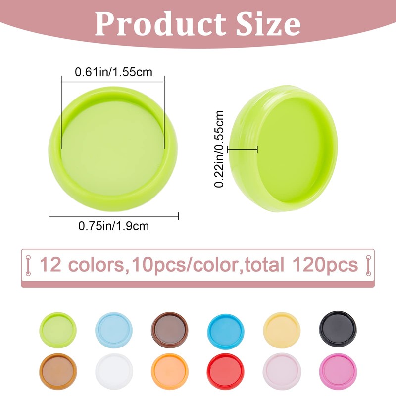 craspire 12-Colour Expansion Discs Pack of 120 Plastic Book Discbound