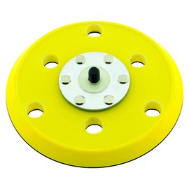 1 x SabreCut OSSCDA004 125mm 5/16 Thread 6 Dust Extraction Holes Medium Density Random Orbital Sander Hook & Loop Backing Pad Compatible with Dual Action Sanders