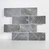 COLAMO Luxury 5-Sheet Dark Gray Peel and Stick Large Subway