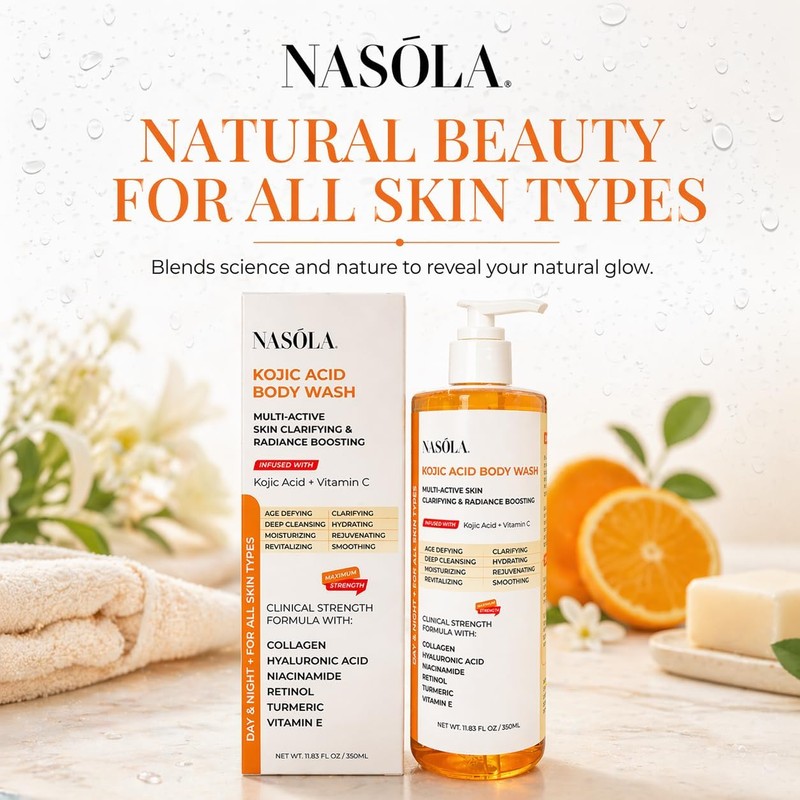 Nasola Kojic Acid Body Wash + Turmeric Vitamin C