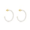 TOUS Gloss Pearl Hoop Earrings, 35mm