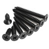 Black Self Tapping Screws for Wood,100pcs M3 x 8mm 304