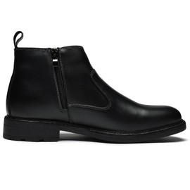 OKKO Mens Chelsea Dress Boots Classic Fashion Casual Leather Slip On Ankle Boot for Men