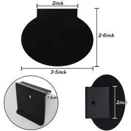 The Home Edit 12 Pack Metal Basket Tags - Black Bin Labels for Storage Bins, Pantry Labels with Chalk Markers