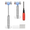 sourcing map 2Pcs Pipe Support, Stainless Steel Wall Mount Ceiling