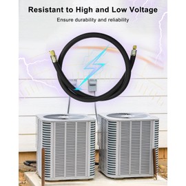 AUGREX High Flow 1/2" HVAC Vacuum Refrigerant Hose, Certified Standard 1/2" to 1/4" Flare Fittings, 6-Feet 20 Microns